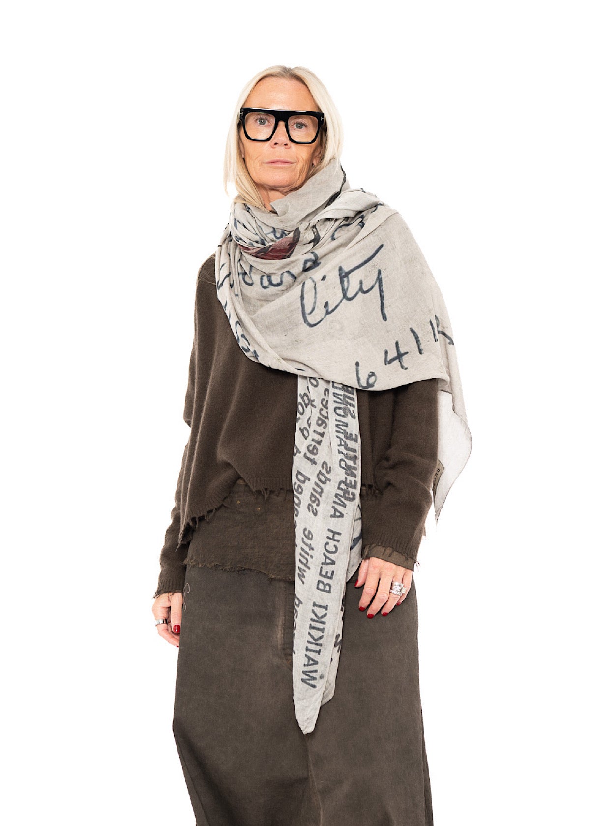 RUNDHOLZ DIP SCARF (BACKSIDE PRINT)