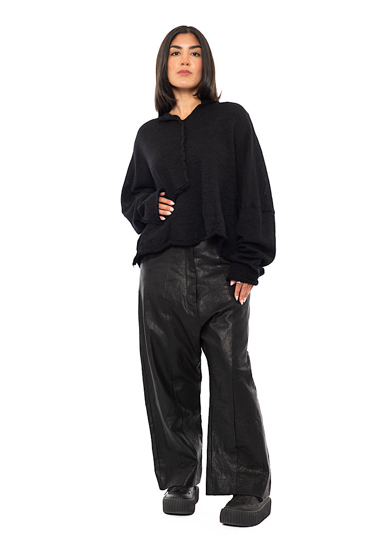 BOILED WOOL KNITTED PULLOVER
