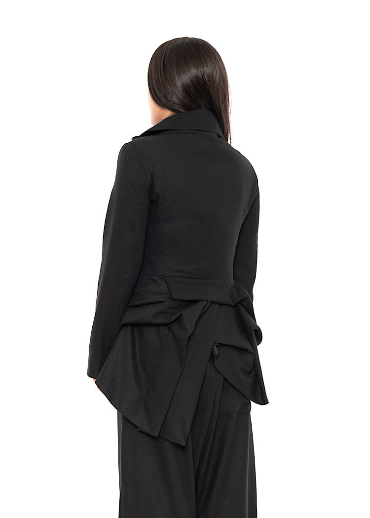 ASYMMETRIC TAILORED WOOL JACKET