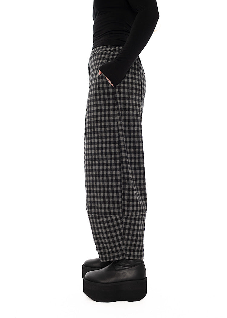 LARGE-CHECK RIMA JQ TROUSER