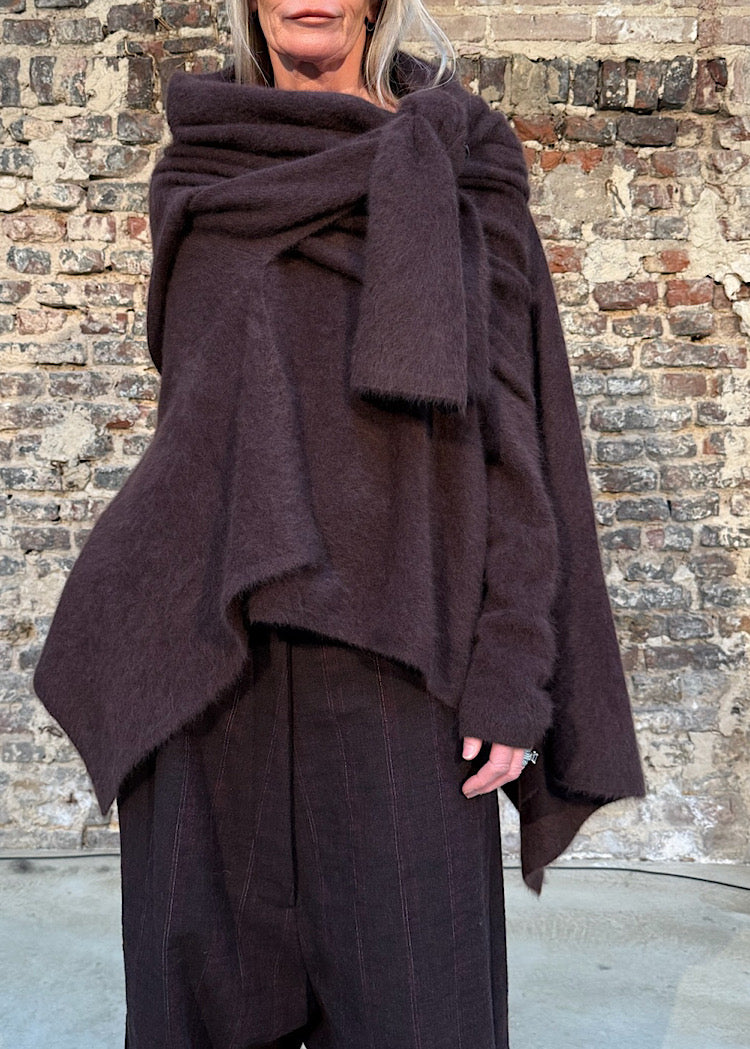 SIGNATURE RACCOON HAIR SCARF *GINGER* (SHOWN IN PURPLE)