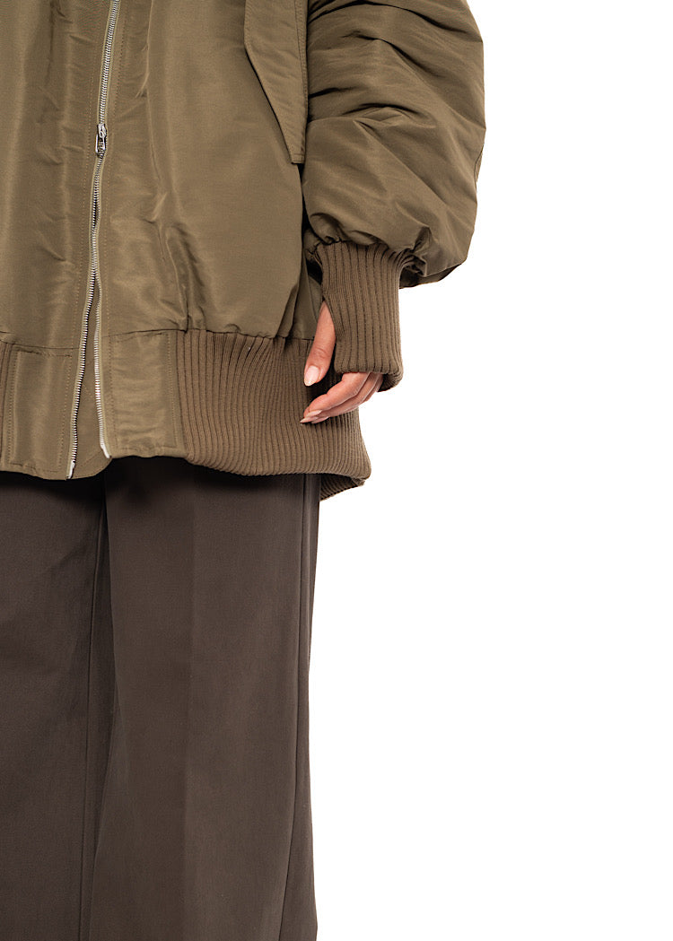 OVERSIZED PADDED BOMBER JACKET