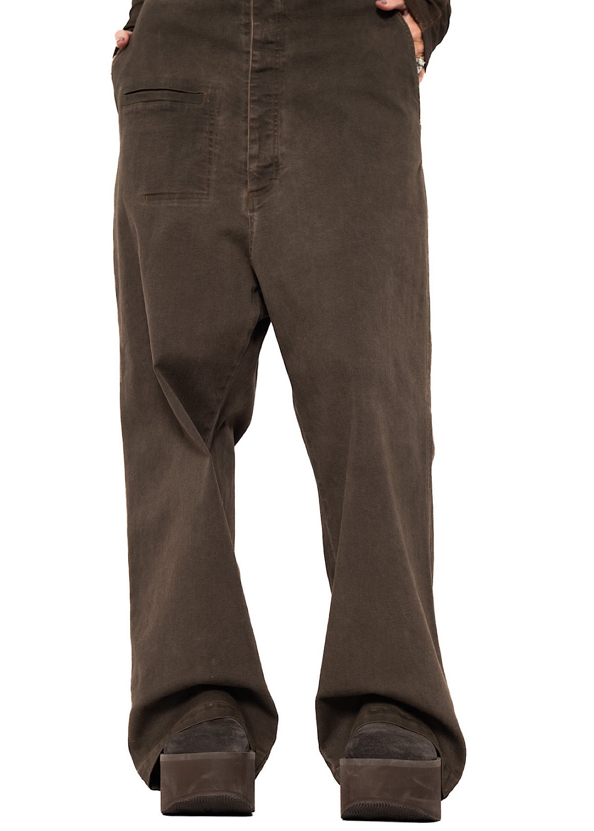 SIGNATURE DROP CROTCH DENIM JEANS