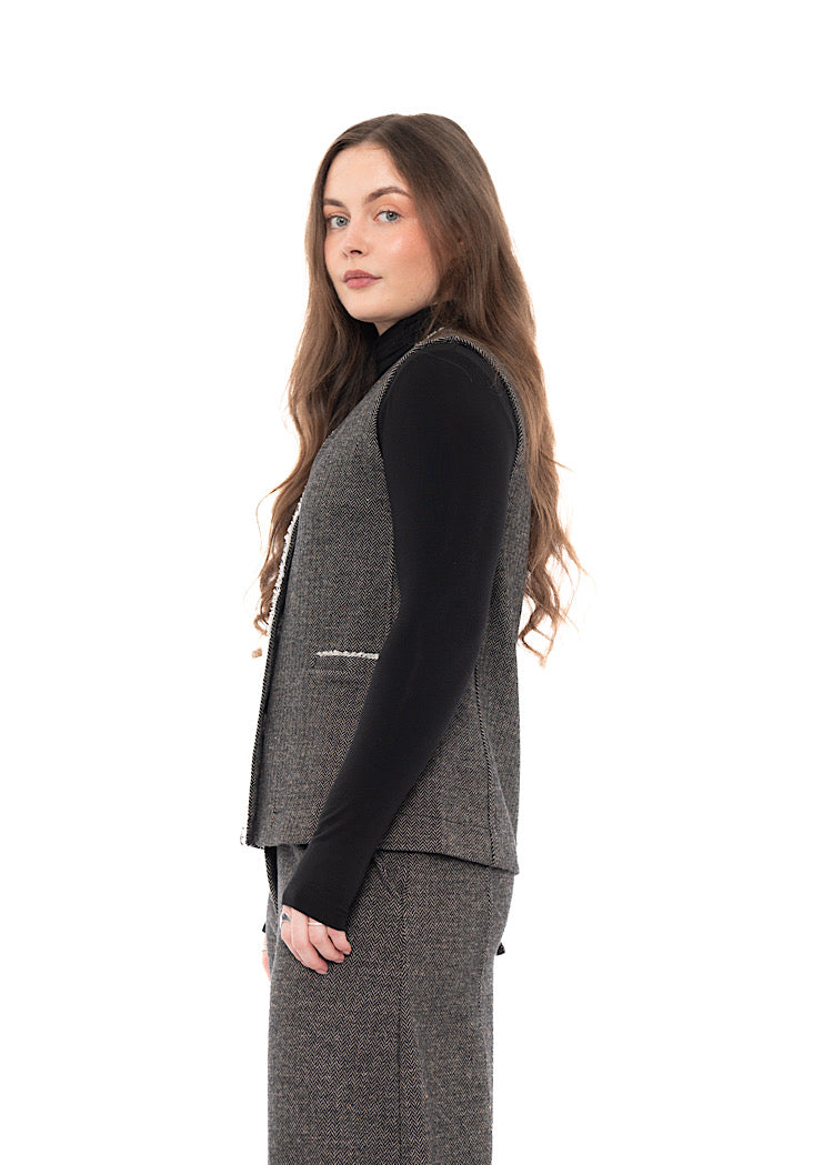 HERRINGBONE GENNY I WAISTCOAT