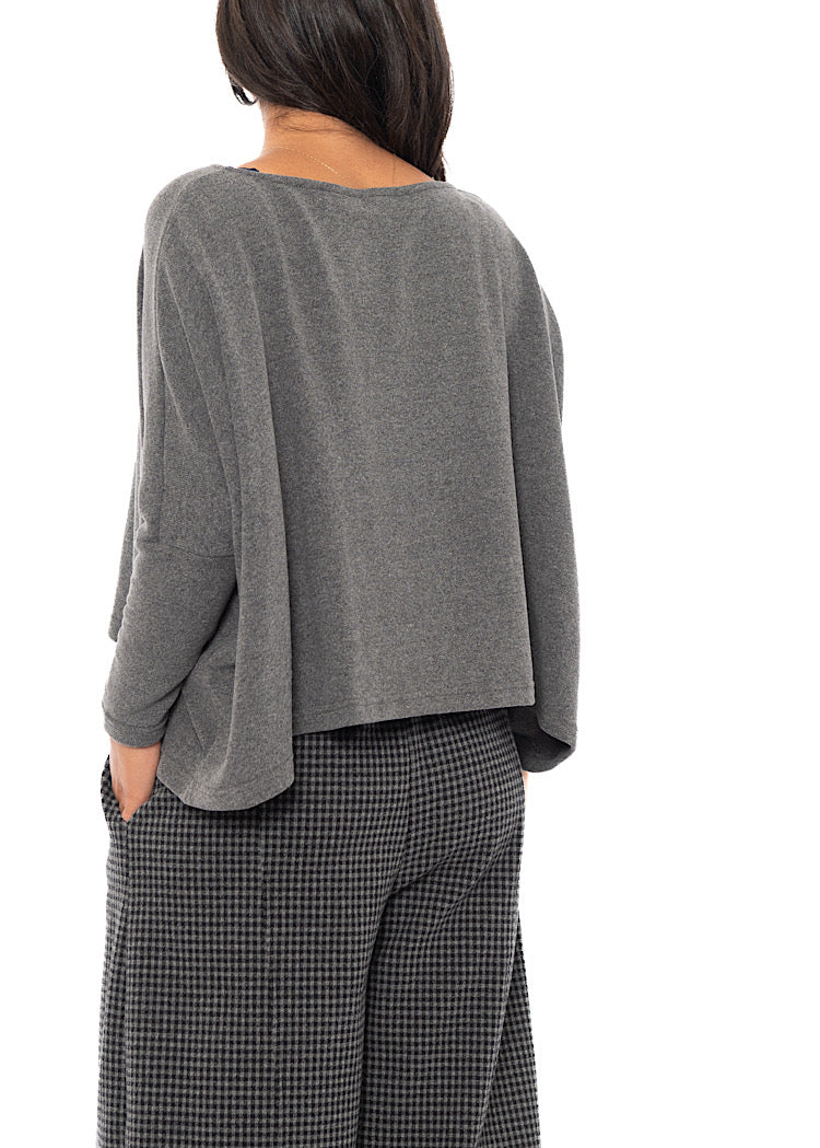 SIGNATURE COTTON-FLEECE KIRA PULLOVER