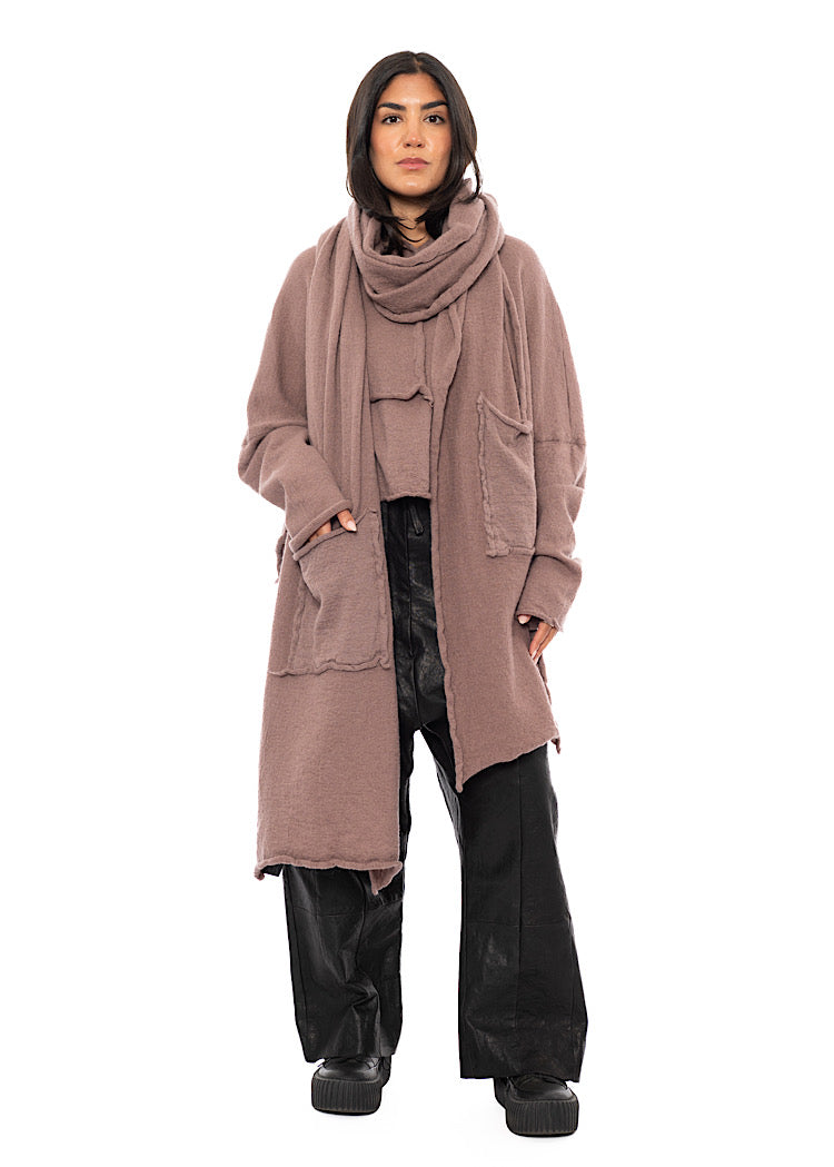 BOILED WOOL POCKET SCARF
