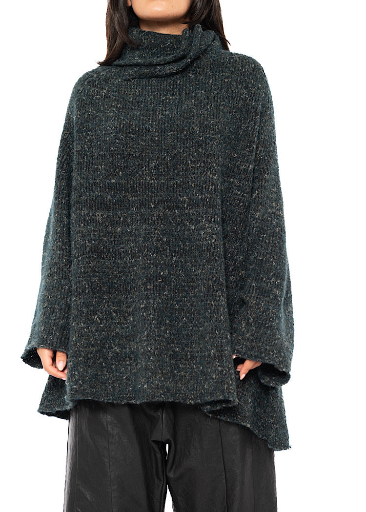RELAXED MARLED KNIT TUNIC