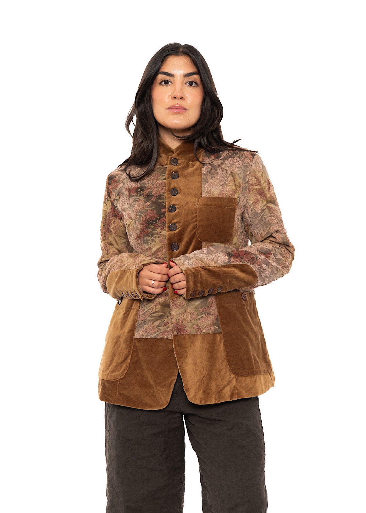 TEXTURED STRAIGHT-CUT JACKET