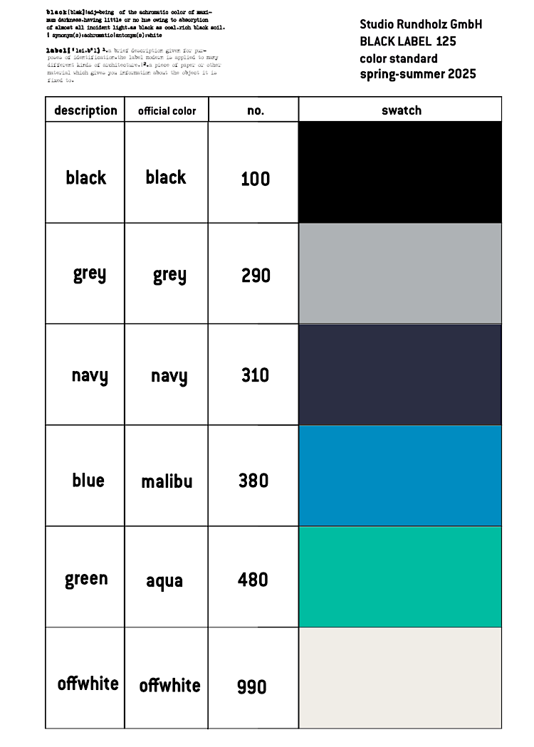 PRE-ORDER RUNDHOLZ BLACK LABEL TROUSER *MALIBU PIGMENT* (Shown in AQUA PIGMENT)