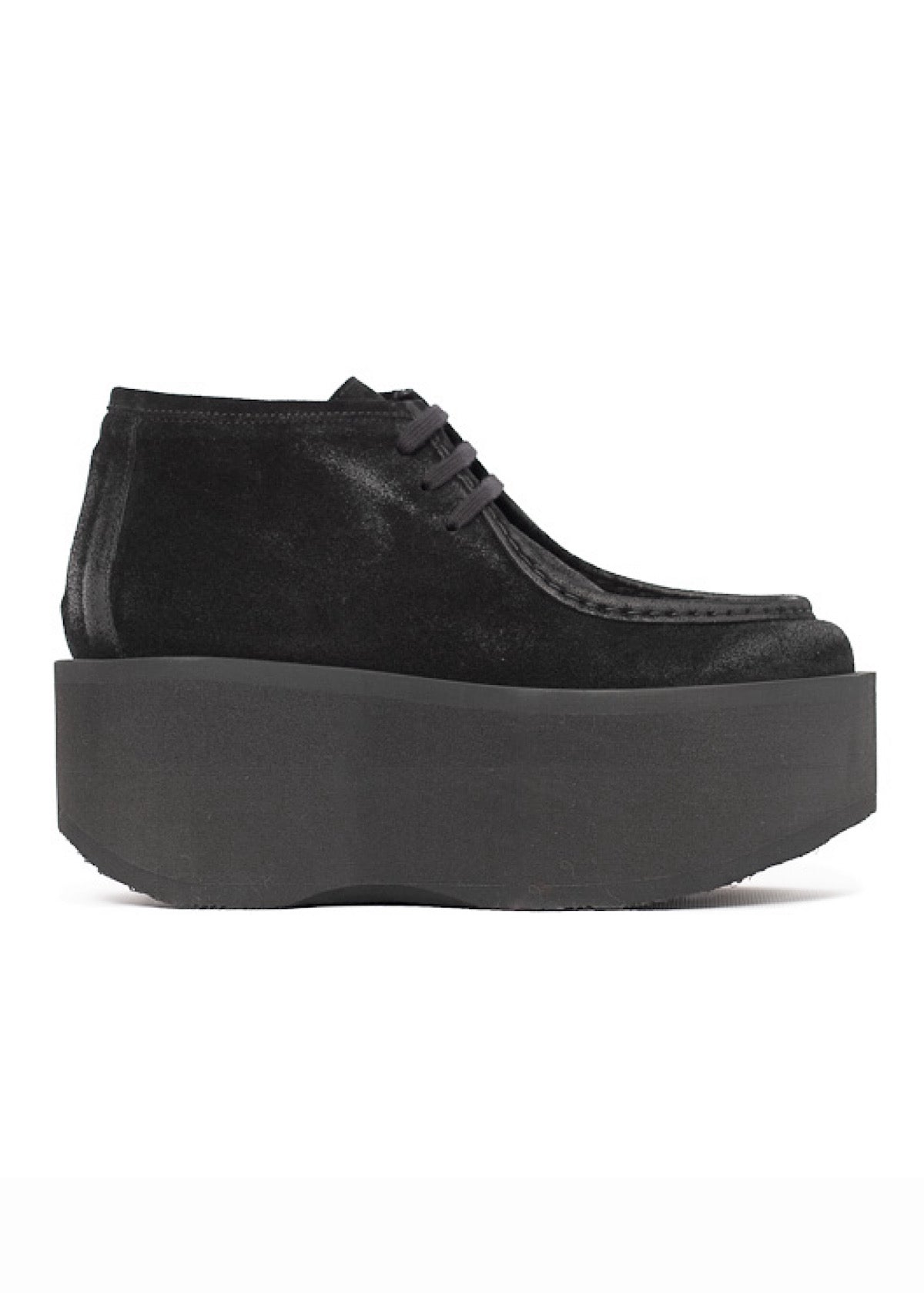 LACE UP SUEDE PLATFORM SHOE