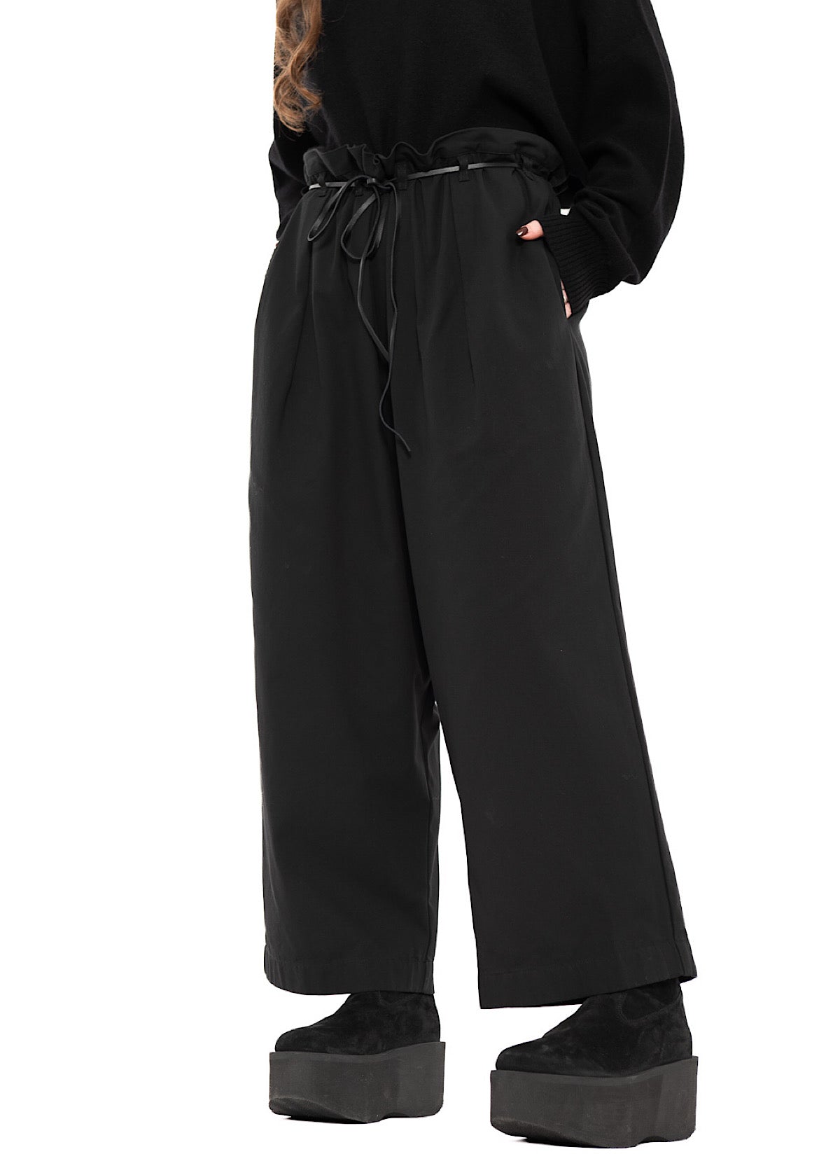 STRAIGHT LEG COTTON TROUSER