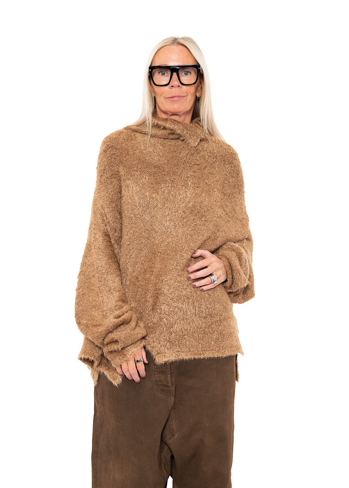 RELAXED SILK KNIT PULLOVER