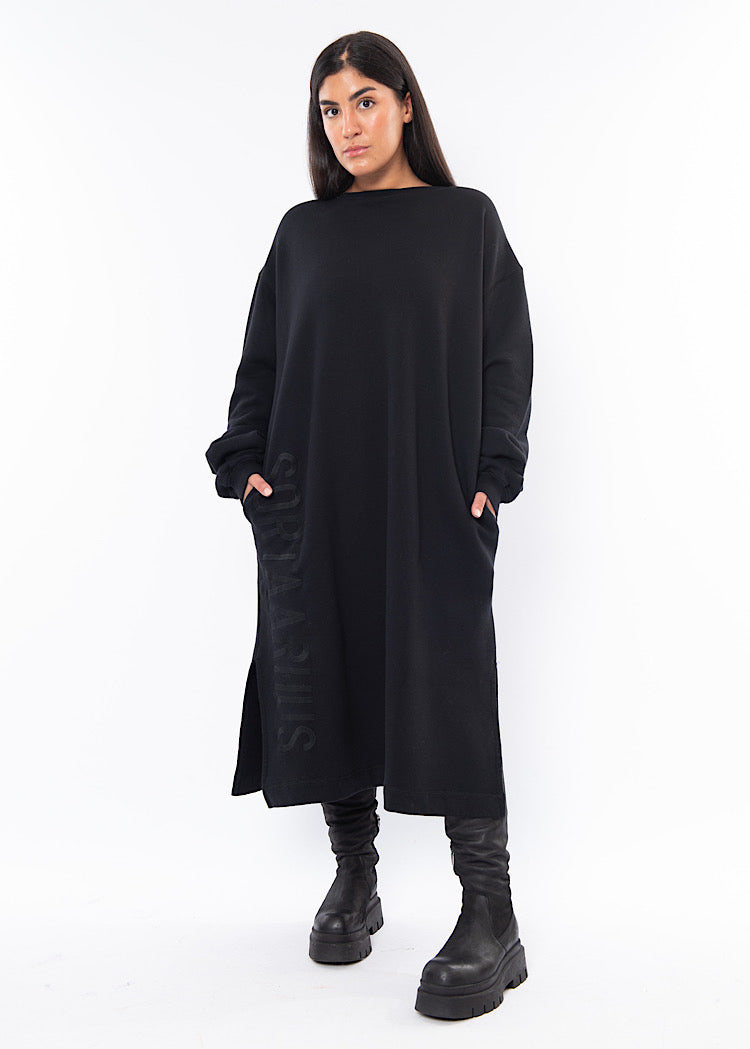 SORT AARHUS SWEATSHIRT DRESS