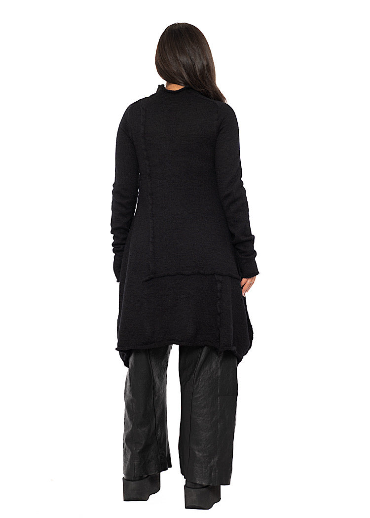 ASYMMETRIC WOOL KNITTED TUNIC