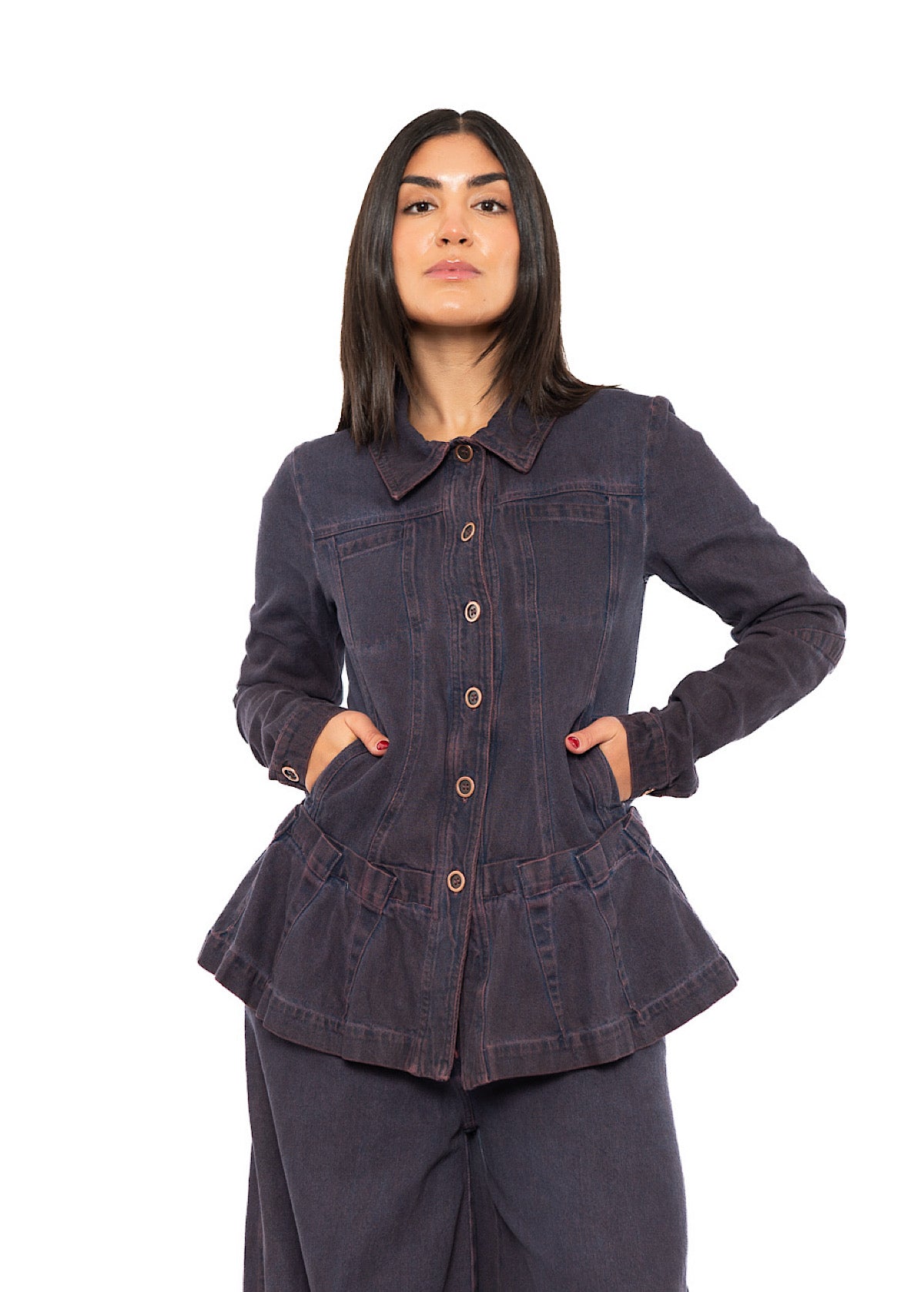 GARMENT-DYED DENIM JACKET