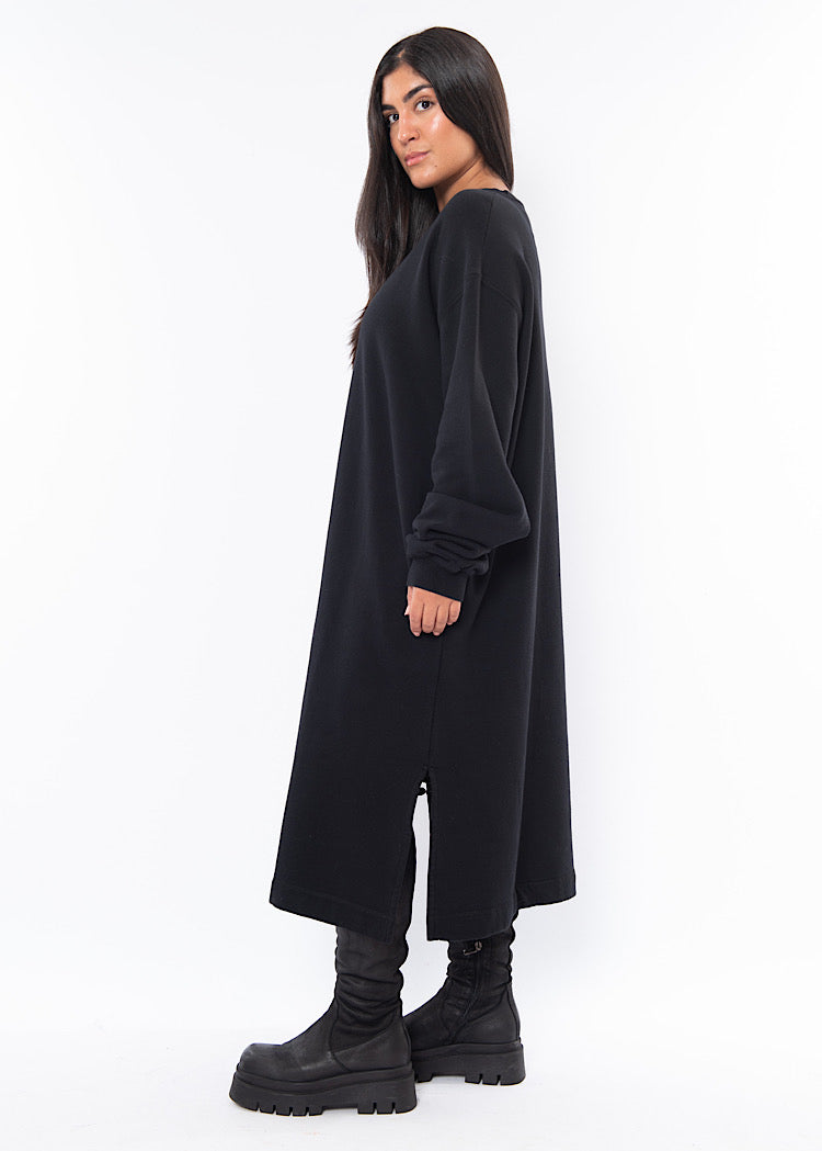 SORT AARHUS SWEATSHIRT DRESS