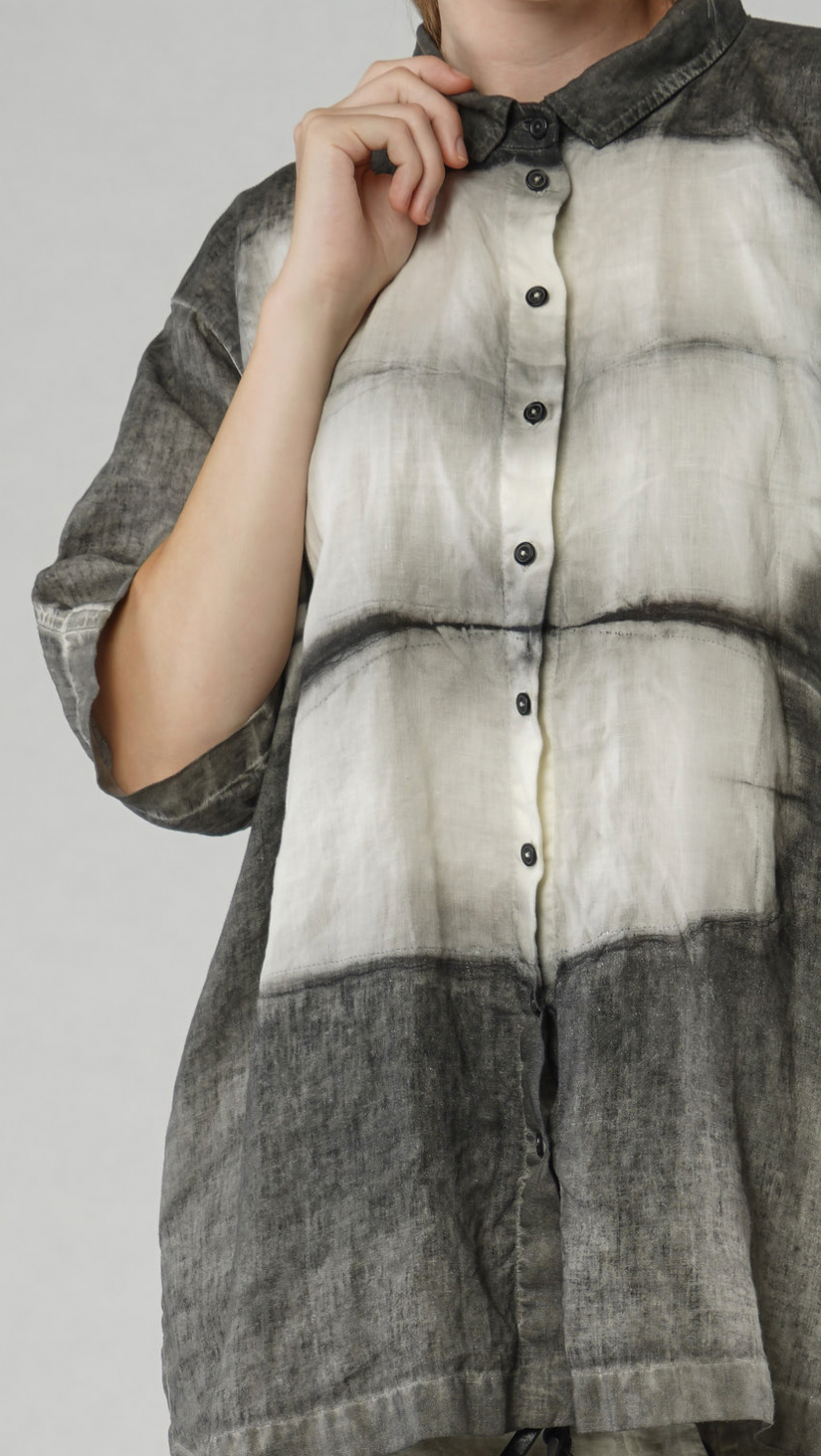 PRE-ORDER RUNDHOLZ MAINLINE BLOUSE *MOON PIGMENT* (Shown In ASTEROID PRINT)