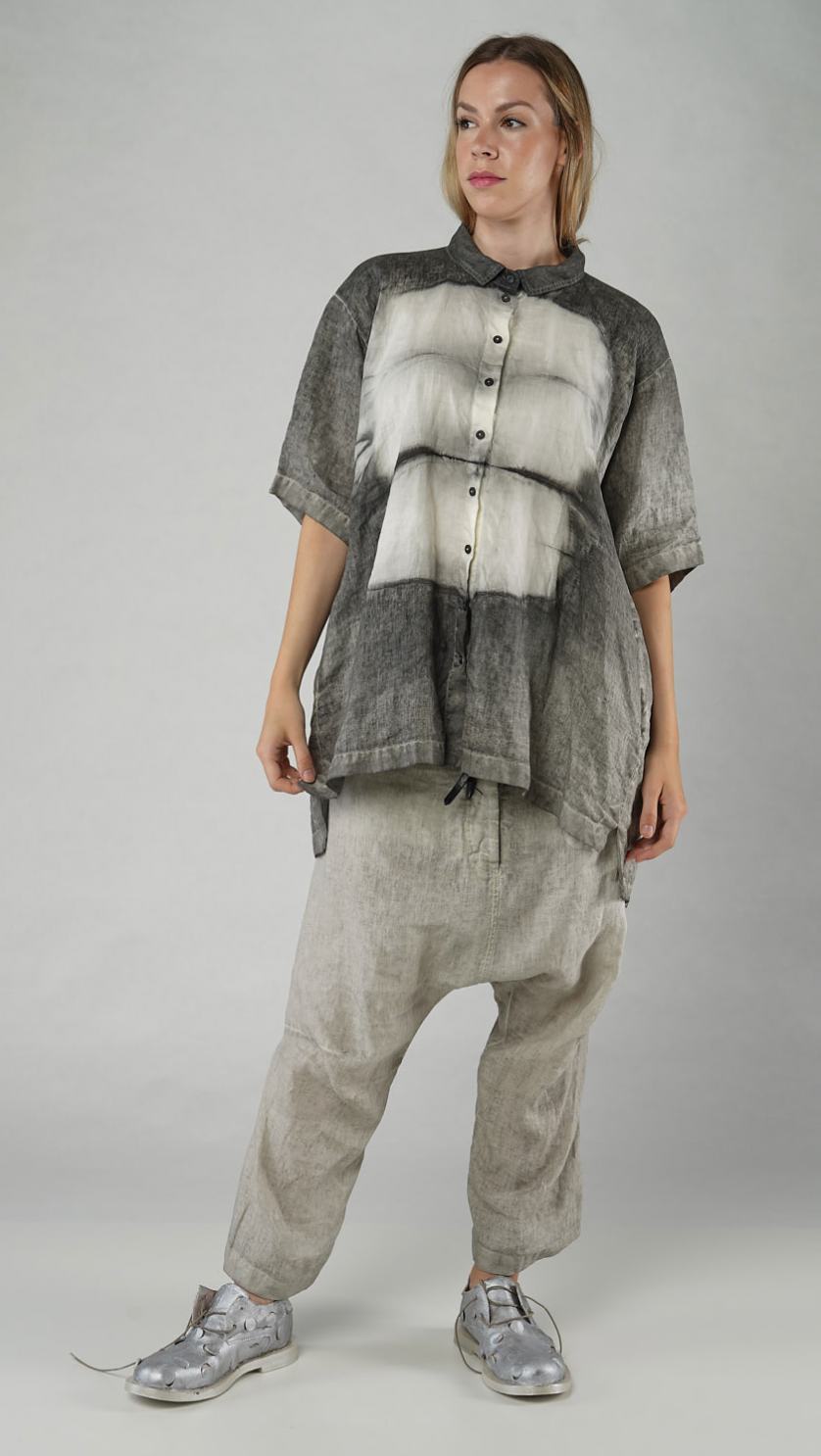 PRE-ORDER RUNDHOLZ MAINLINE BLOUSE *MOON PIGMENT* (Shown In ASTEROID PRINT)