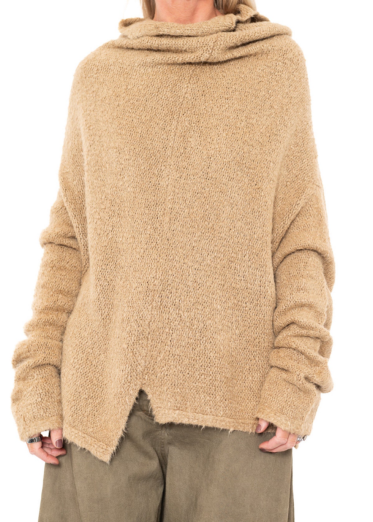 RELAXED SILK KNIT PULLOVER