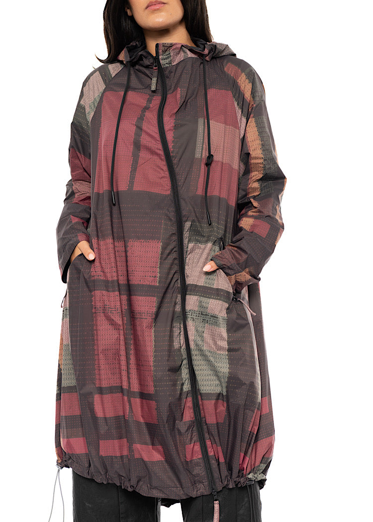 HERITAGE CHECK TECHNICAL RAIN COAT