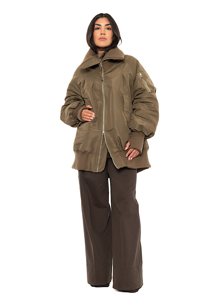OVERSIZED PADDED BOMBER JACKET