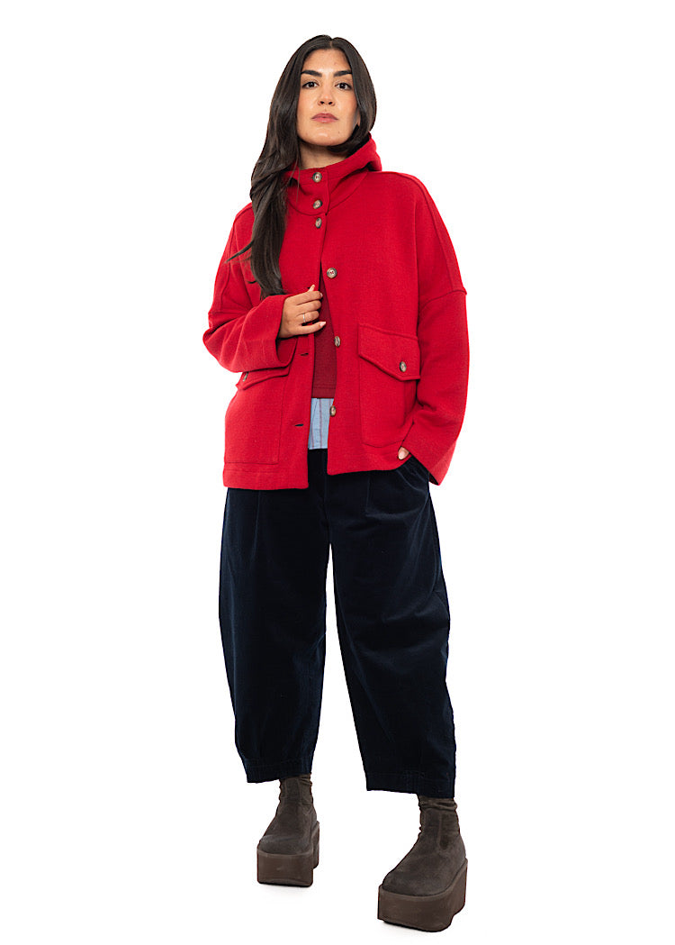 OVERSIZED HOODED WELL JACKET
