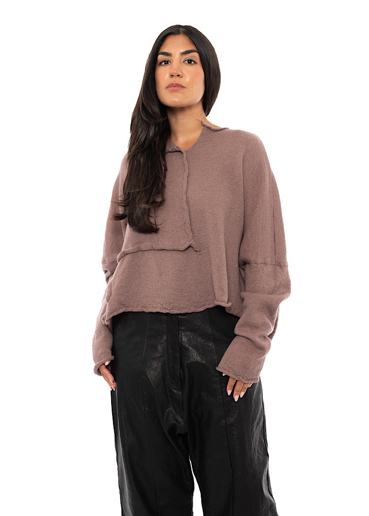 BOILED WOOL KNITTED PULLOVER