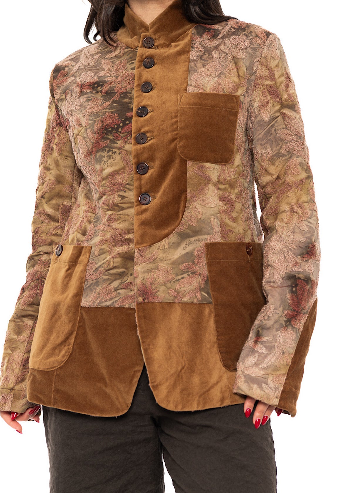 TEXTURED STRAIGHT-CUT JACKET