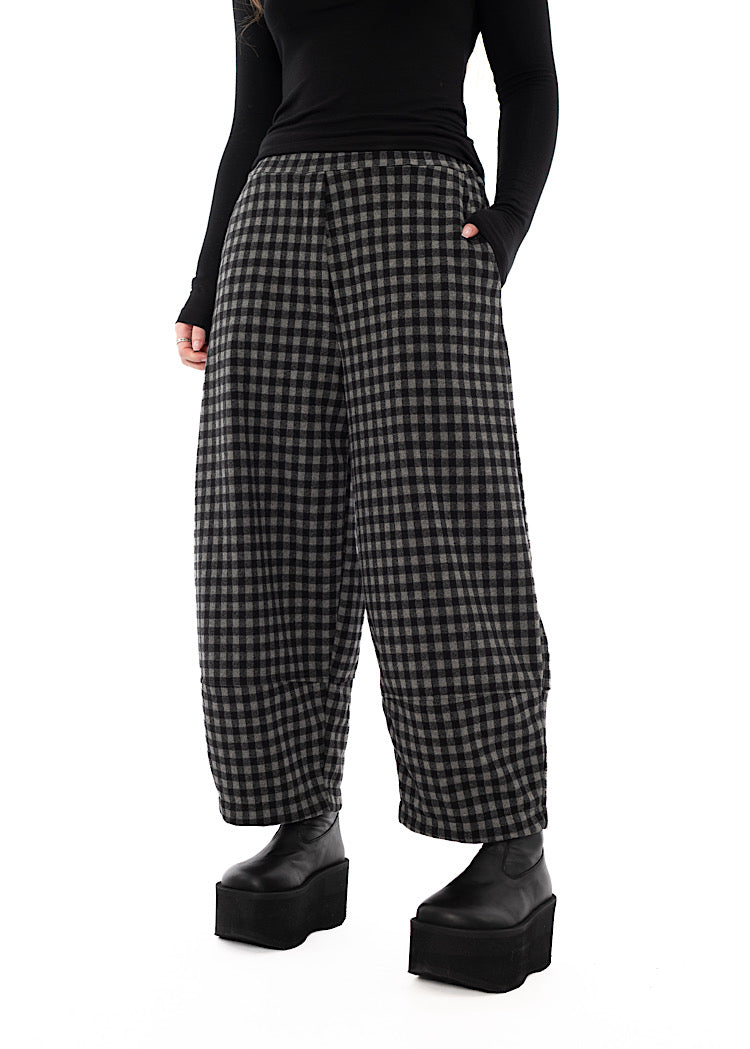 LARGE-CHECK RIMA JQ TROUSER