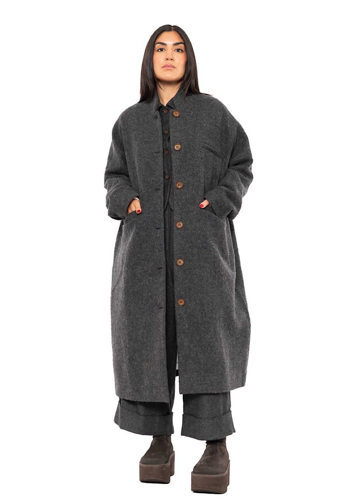 OVERSIZED VIRGIN WOOL ISA COAT