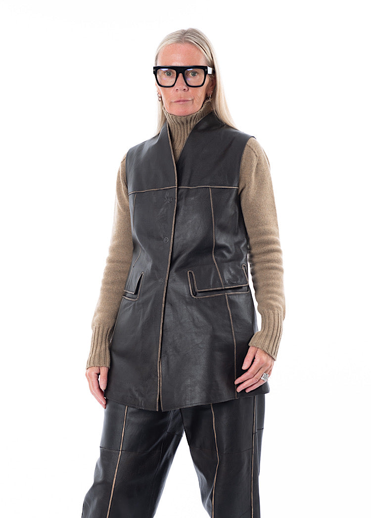 ANNETTE GÖRTZ BLITZ LEATHER GILET