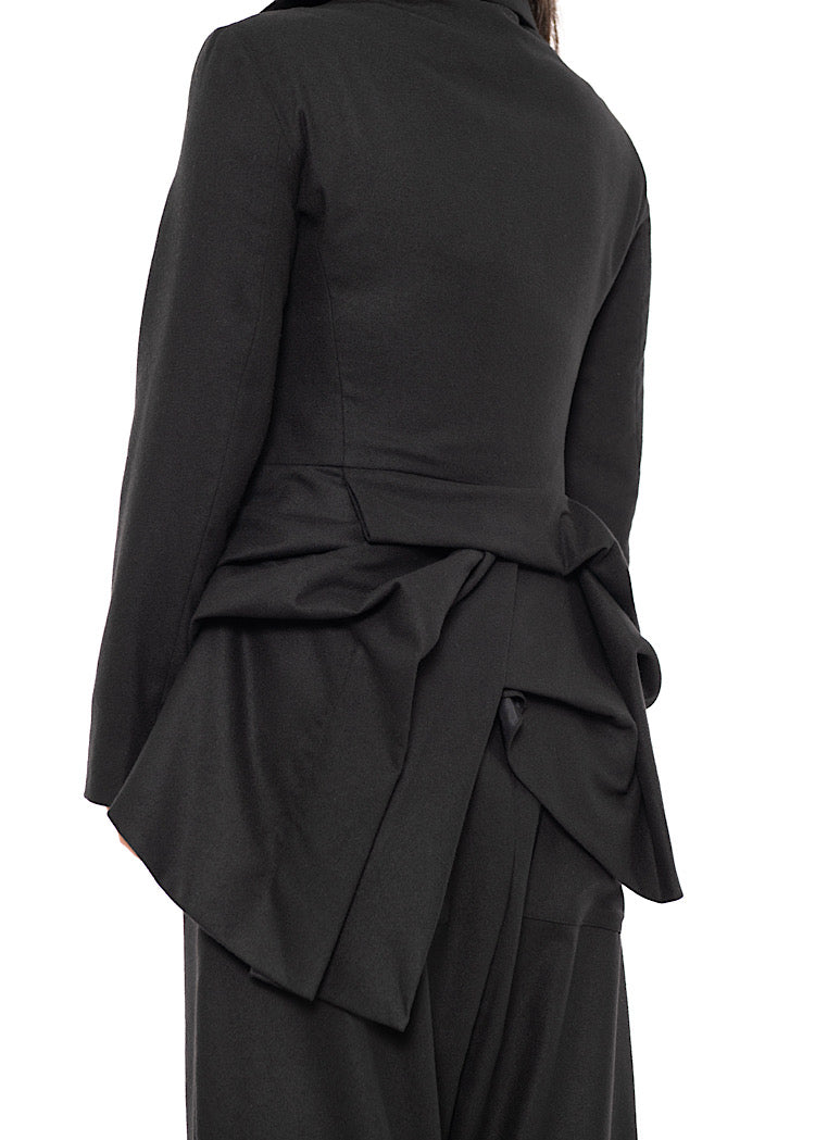 ASYMMETRIC TAILORED WOOL JACKET