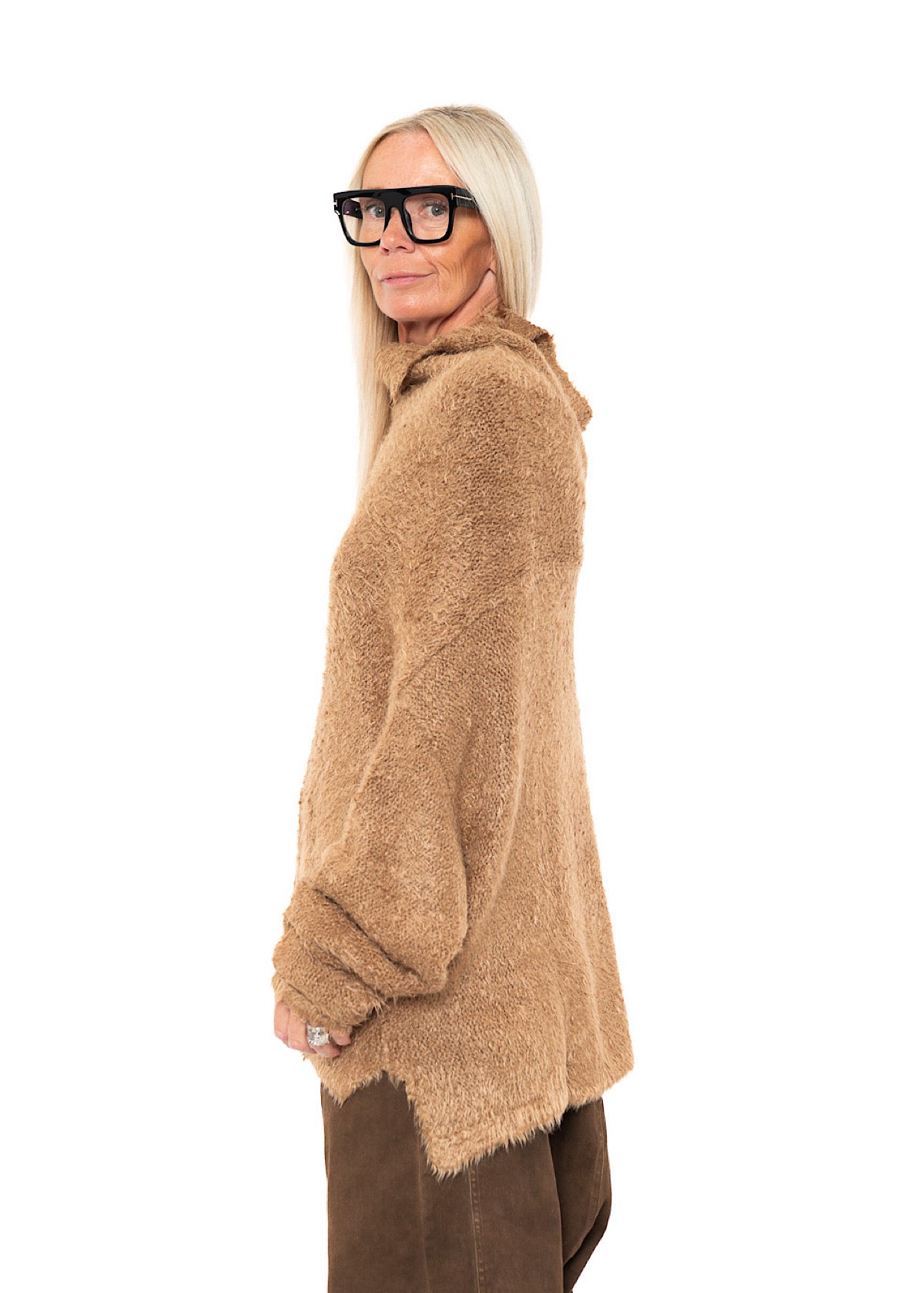 RELAXED SILK KNIT PULLOVER