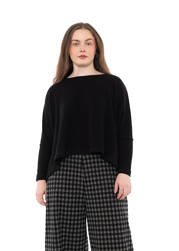 SIGNATURE COTTON-FLEECE KIRA PULLOVER
