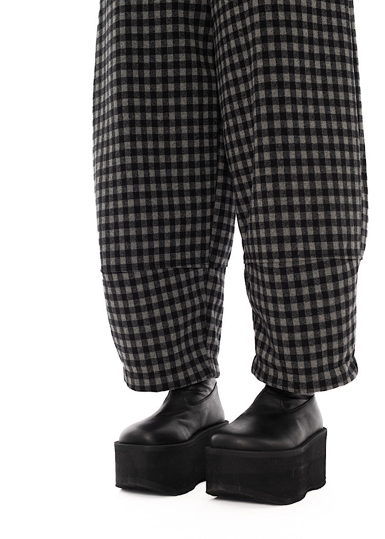LARGE-CHECK RIMA JQ TROUSER