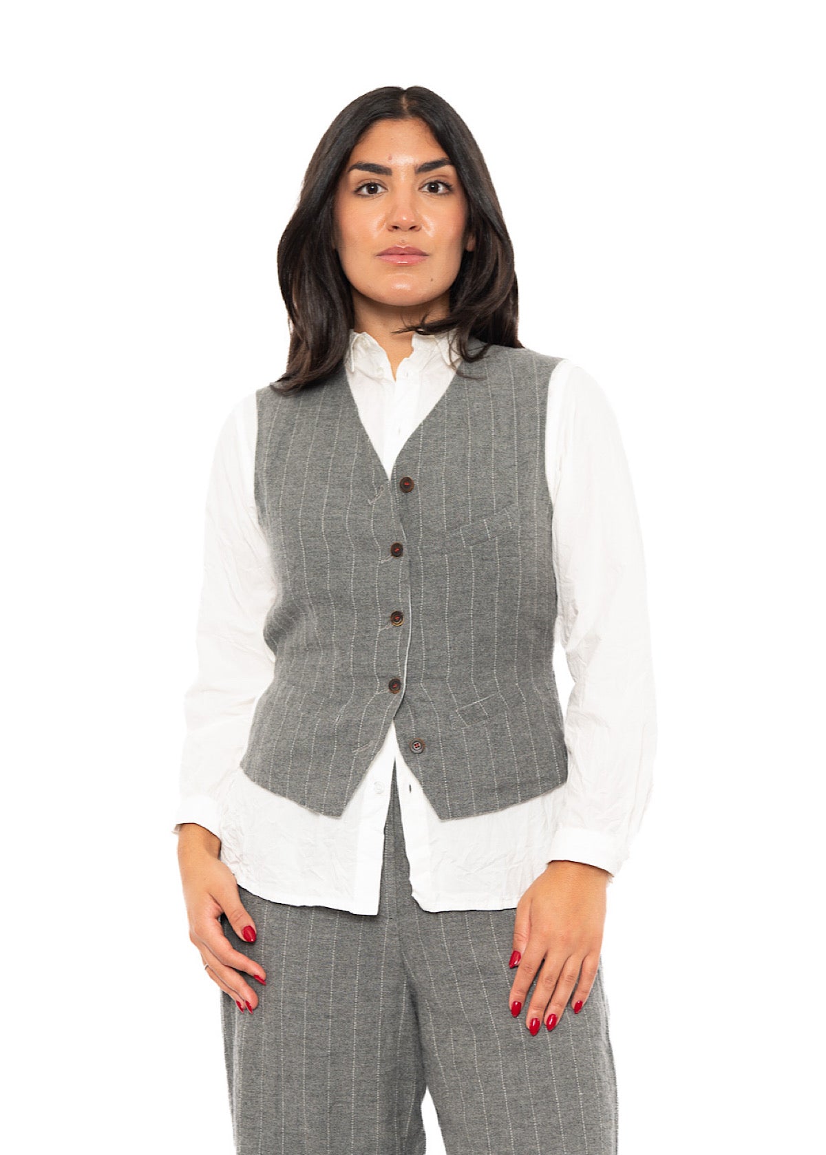 PINSTRIPE GINETTE WAISTCOAT