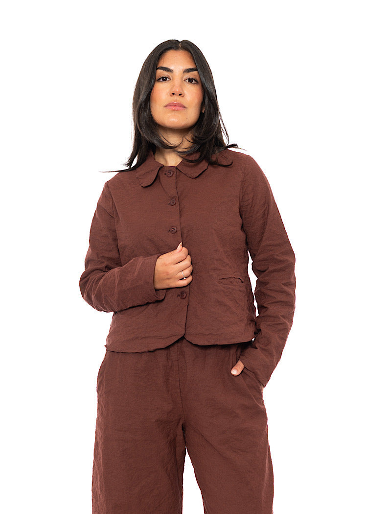 SIGNATURE CRINKLE BOXY JACKET