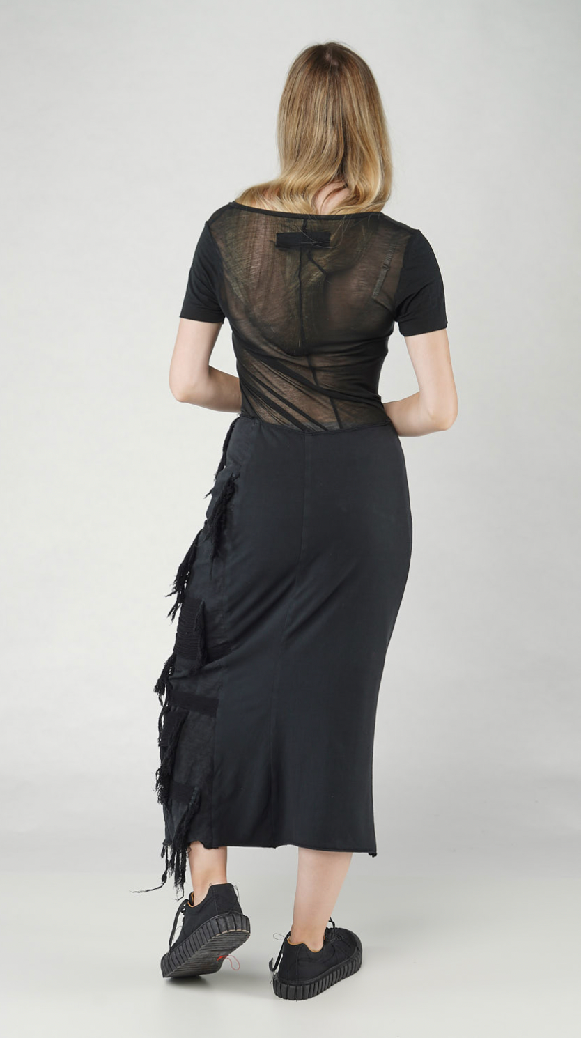 PRE-ORDER RUNDHOLZ DIP SKIRT *GREIGE* (Shown in BLACK)