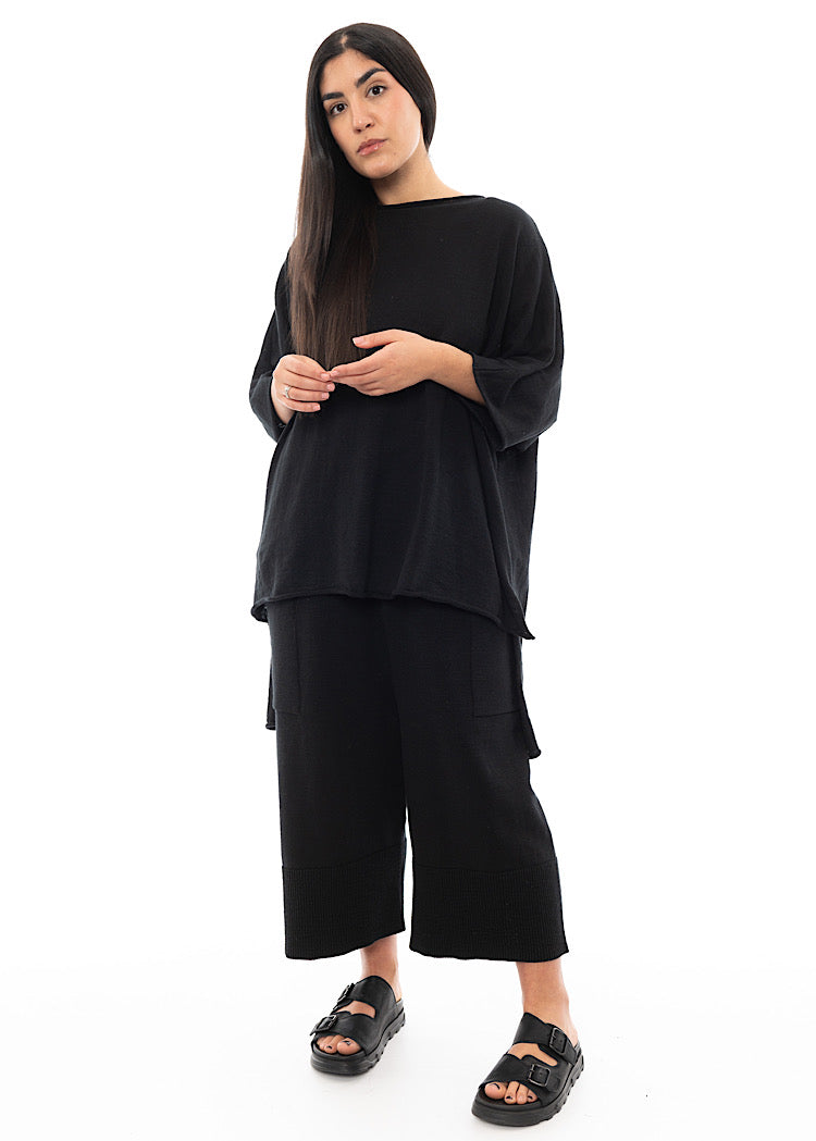 SORT AARHUS ELSA KNITTED TUNIC