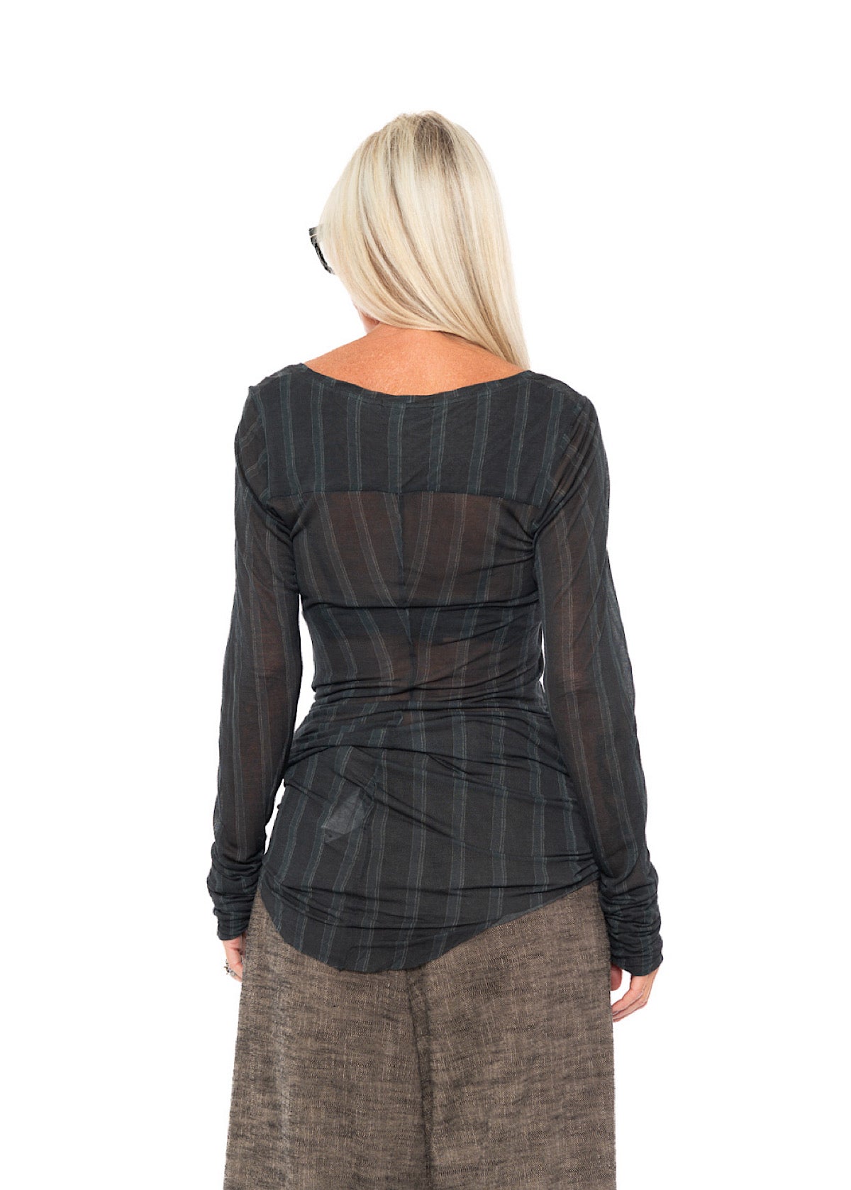 PINSTRIPE LAYERING T-SHIRT