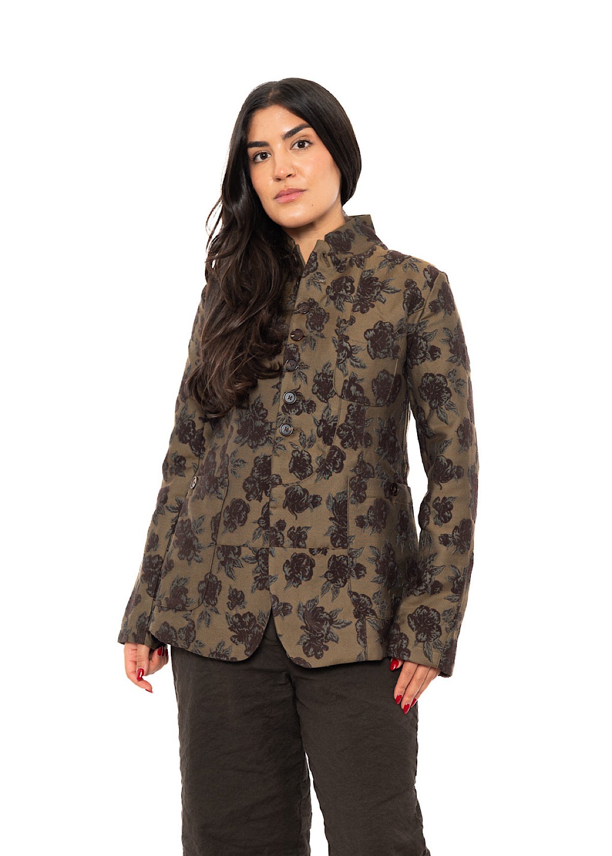 HERITAGE FLORAL STAND COLLAR JACKET