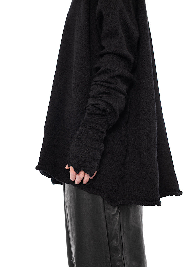 BOILED WOOL FINGERLESS CUFF