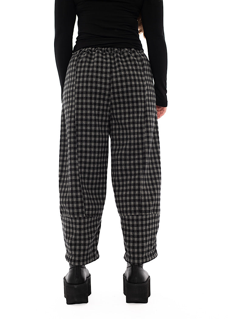 LARGE-CHECK RIMA JQ TROUSER