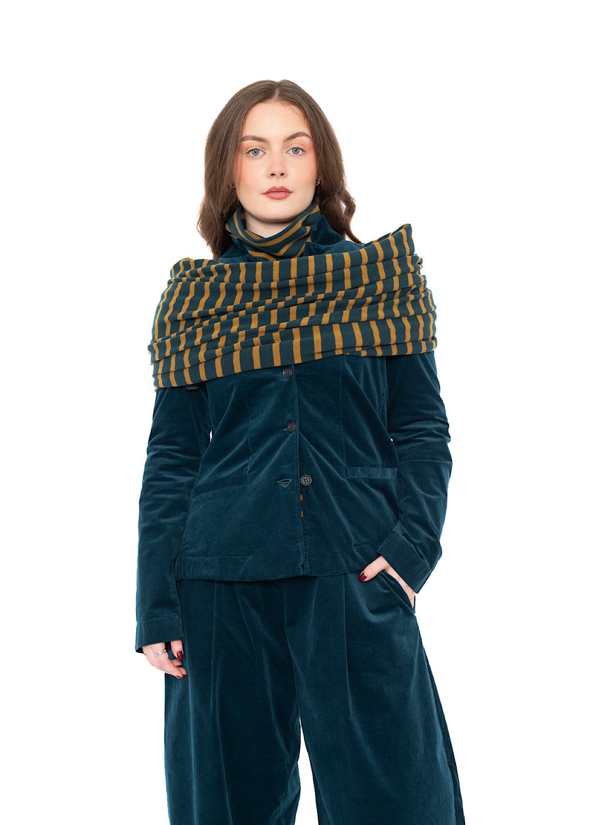 SIGNATURE STRIPED SEGOVIA SCARF