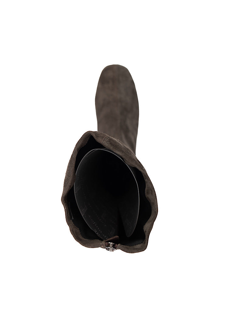 TALL STRETCH SUEDE BOOT