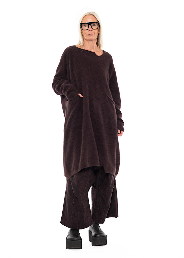 SIGNATURE RACCOON HAIR KNITTED TUNIC