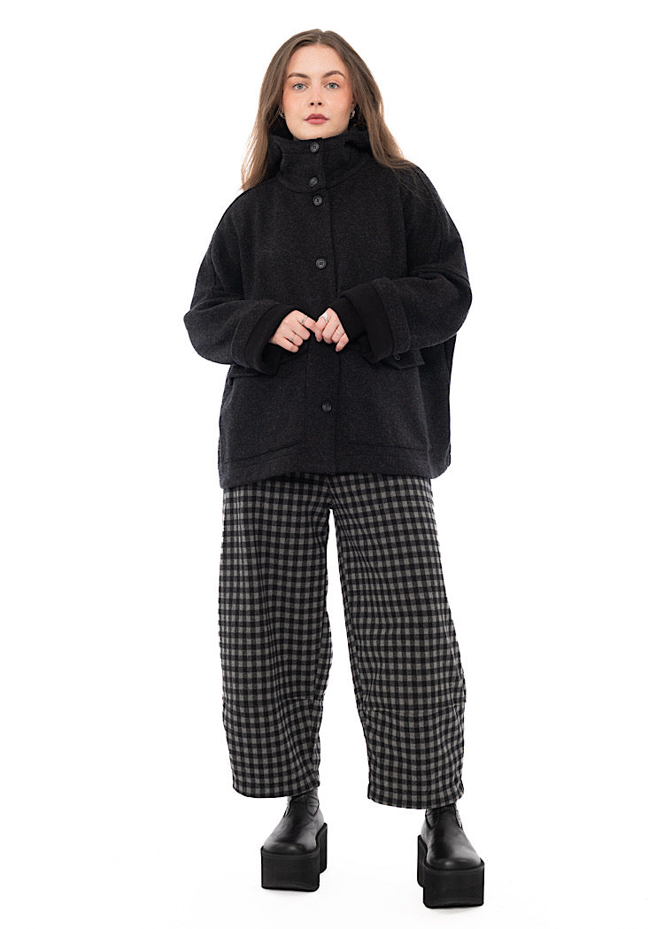 OVERSIZED HOODED WELL JACKET