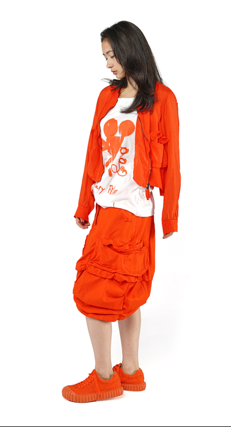 PRE-ORDER RUNDHOLZ DIP TOP *MANDARINE NO PRINT* (Shown in PRINT)