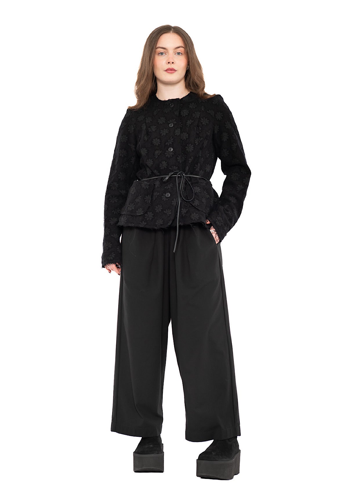 STRAIGHT LEG COTTON TROUSER