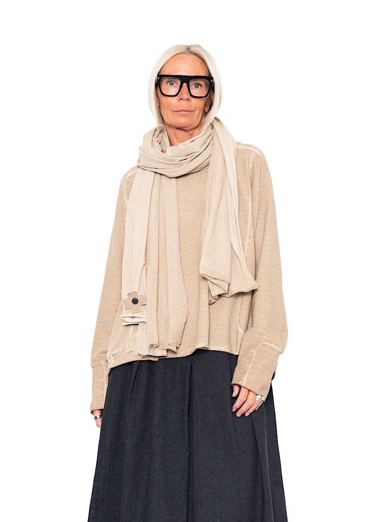 MESH OVERLAY SCARF